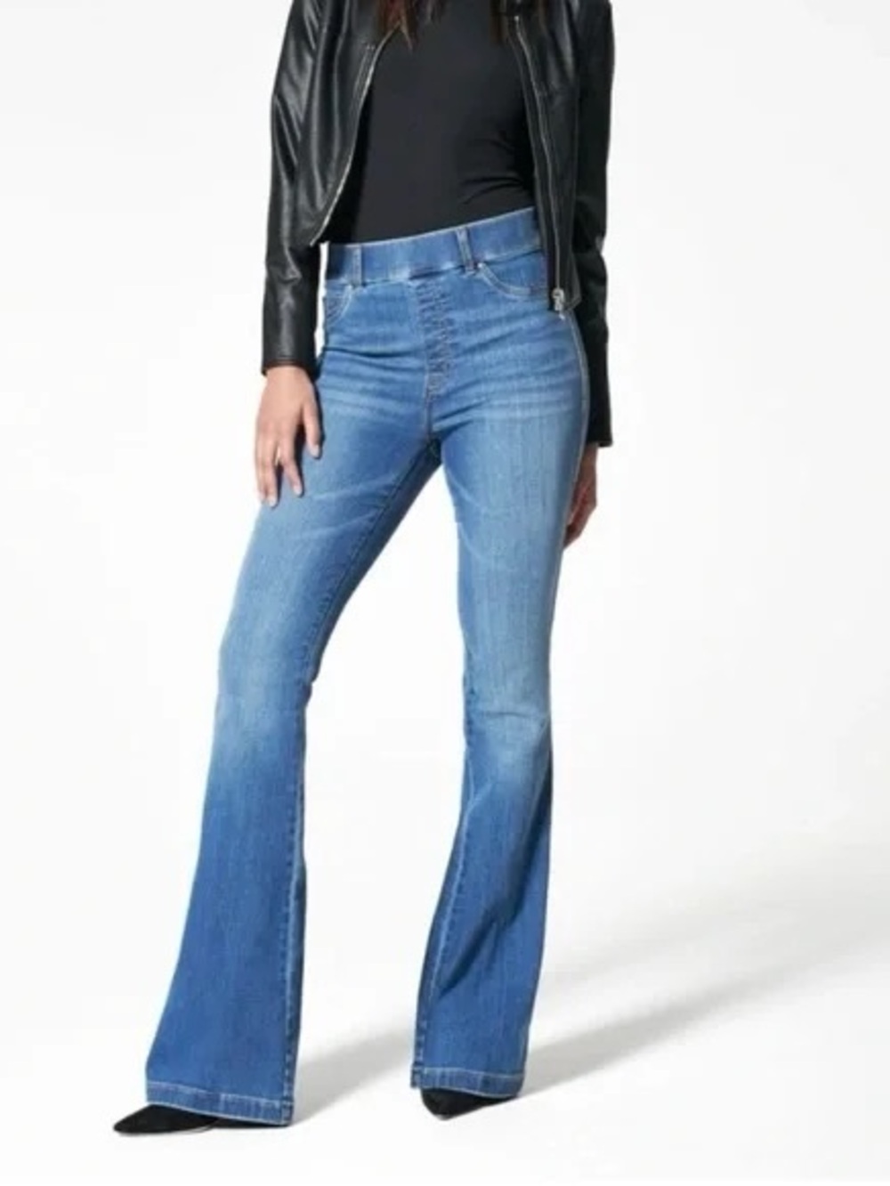 Spanx SPANXshape™ EveryWear Flare Jeans-Vintage Indigo Pull On Jeans Size Medium